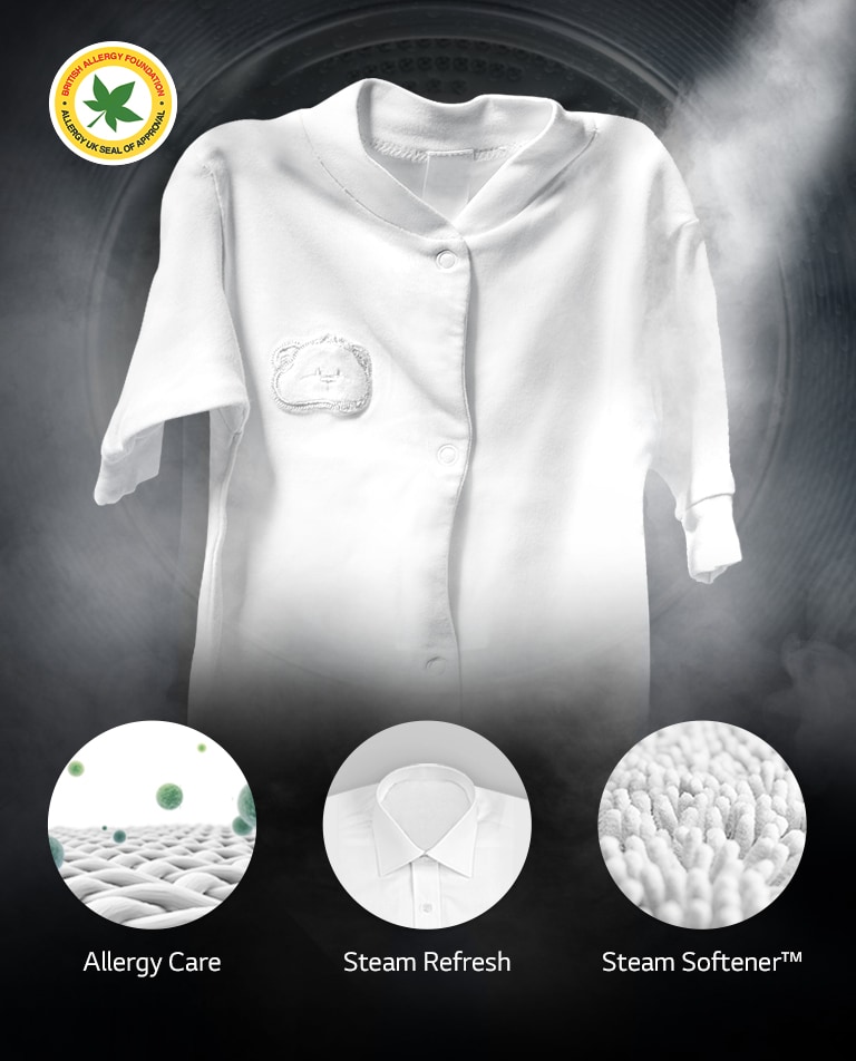 99,9%<br> MANJE ALERGENA sa tehnologijom True Steam™2